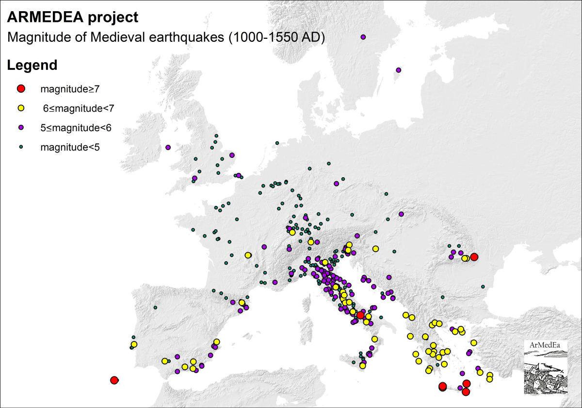 Magnitude of medieval earthquakes in Europe – ArMedEa
